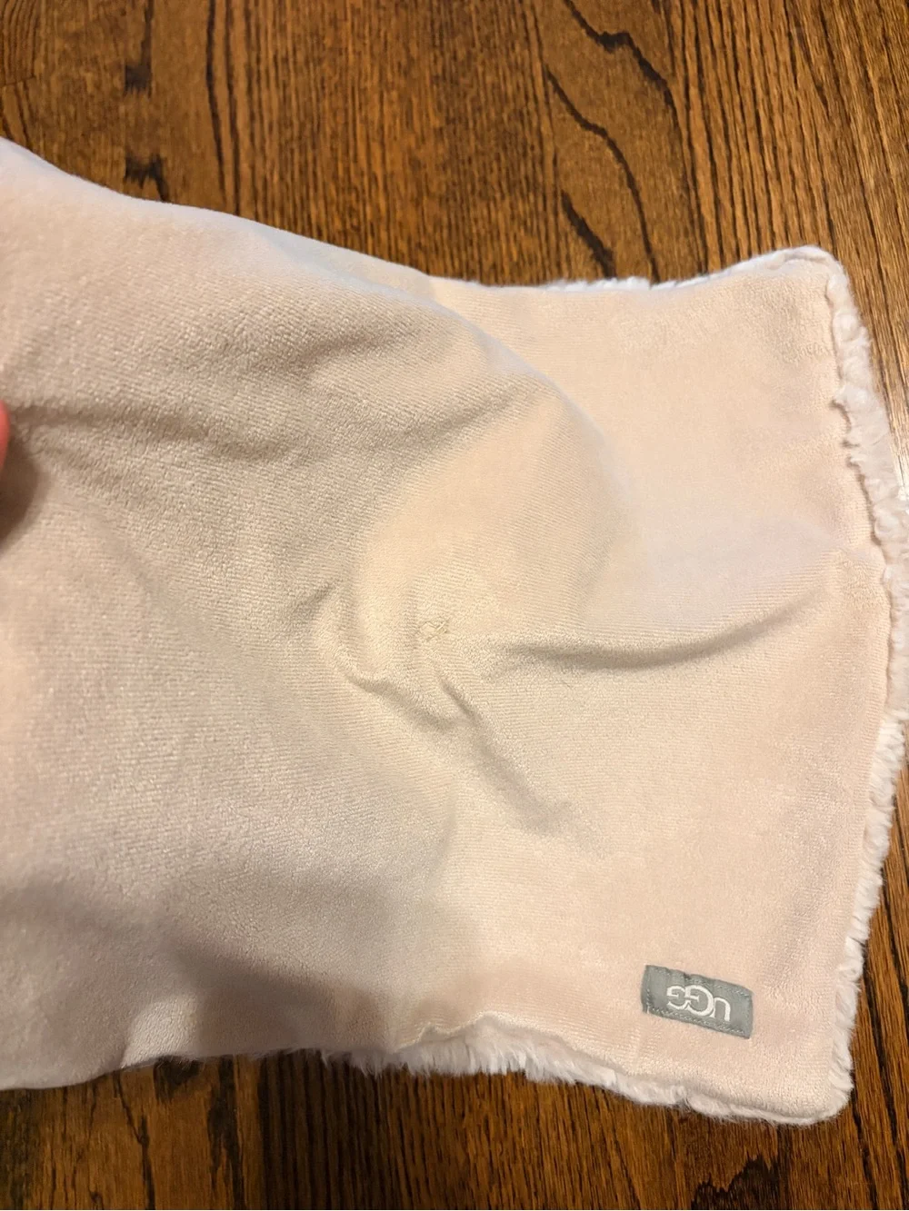 UGG Plush Lamb Lovey Security Blanket Cream 14” Baby Nursery